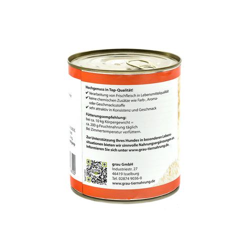 Hrana umeda pentru caini Grau Curcan si Orez Integral 800 g